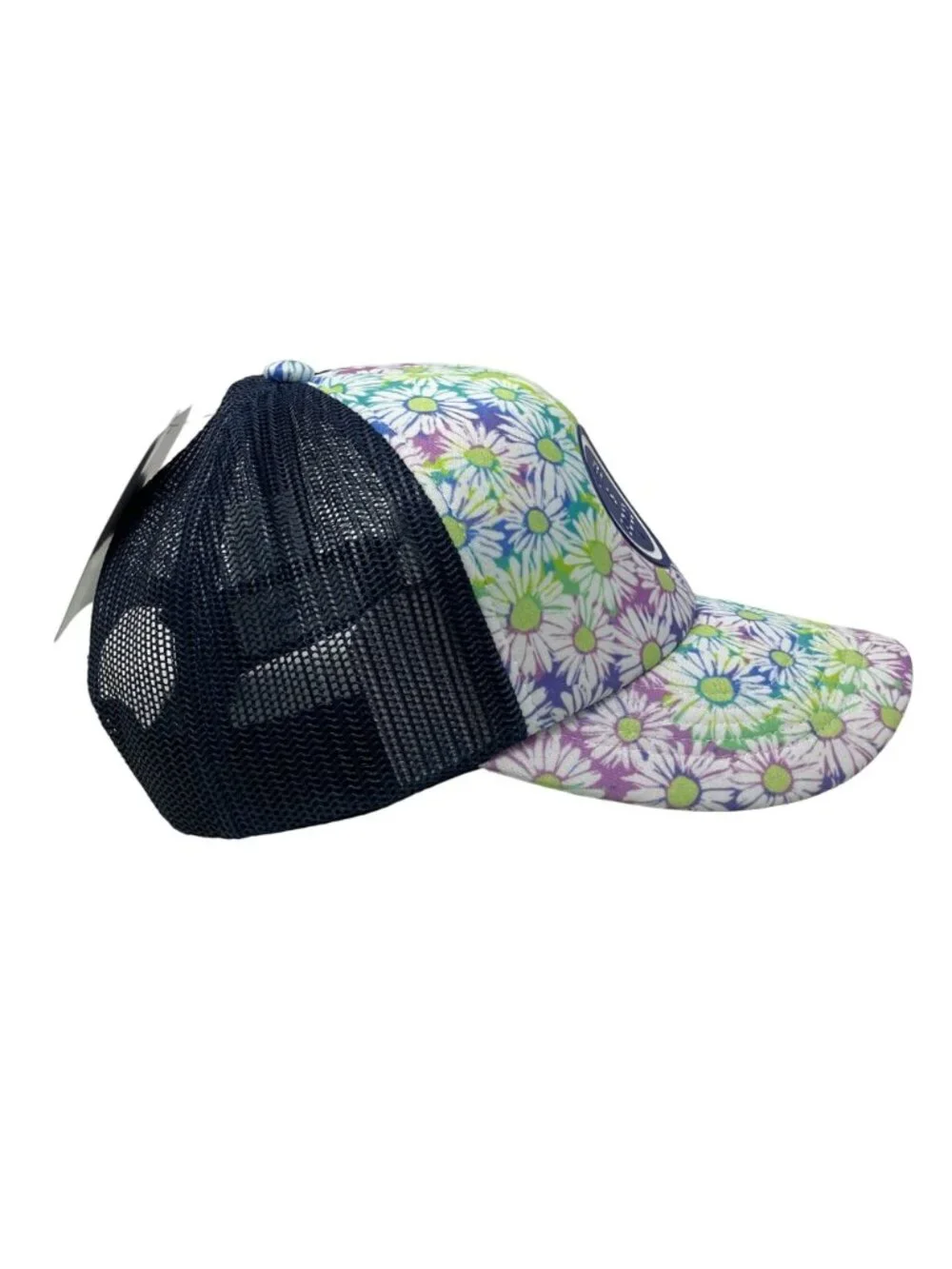 Life Is Good Kids Large XL Tie Dye Daisy New Kids Trucker Hat Mesh Snapback NWT